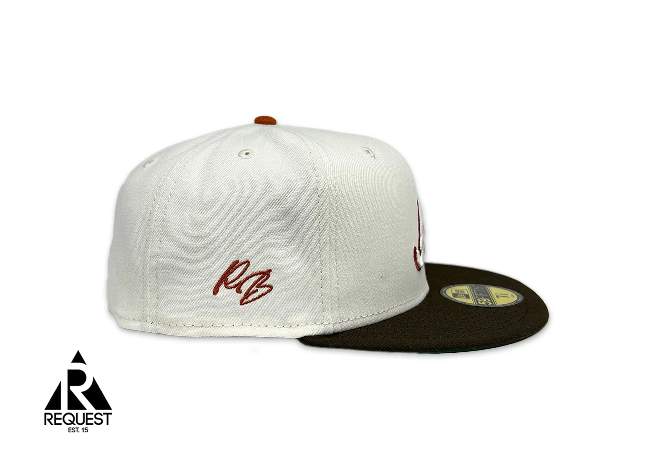 New Era Request Exclusive Fitted Hat Braves Sail/Mocha