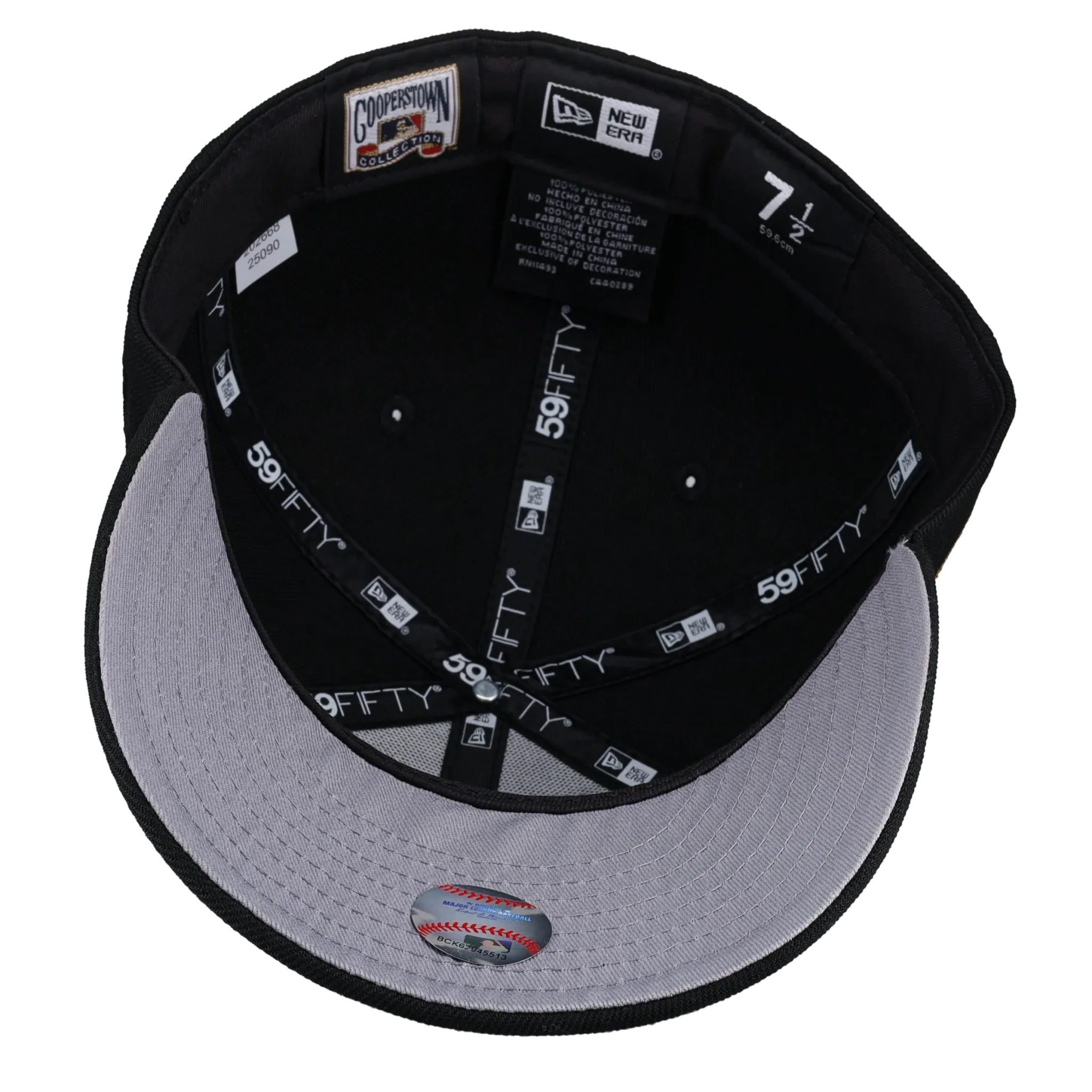 New York Mets 1969 World Series Script Metallic Fitted Hat