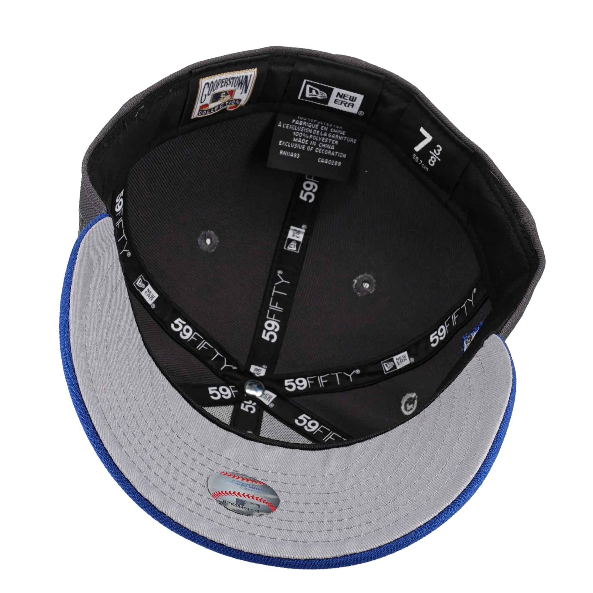 New York Mets Graphite/Blue/Pewter Metallic Shea Stadium 59Fifty Fitted Hat
