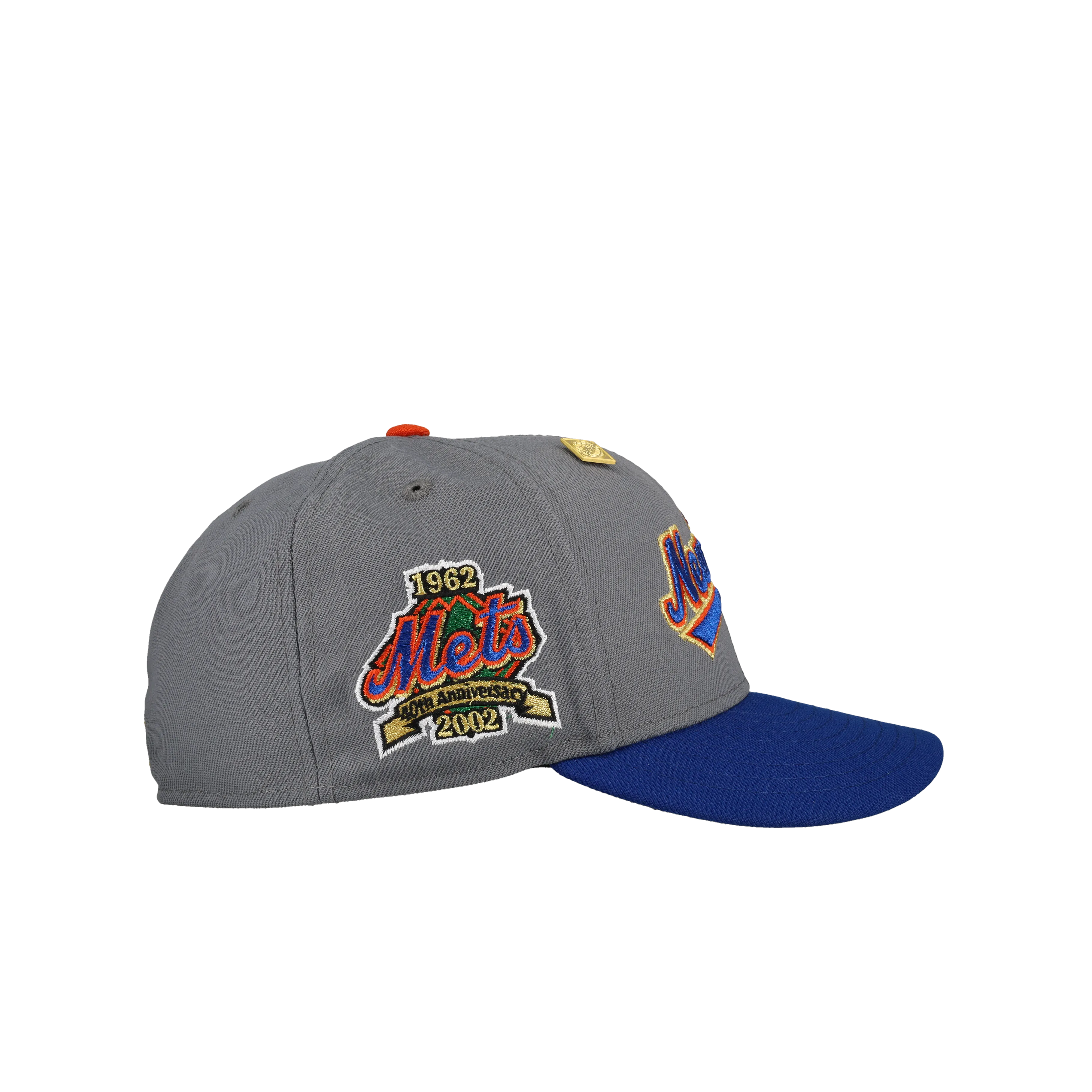 New York Mets Grey/Blue Metallic 40th Anny 59Fifty Fitted Hat