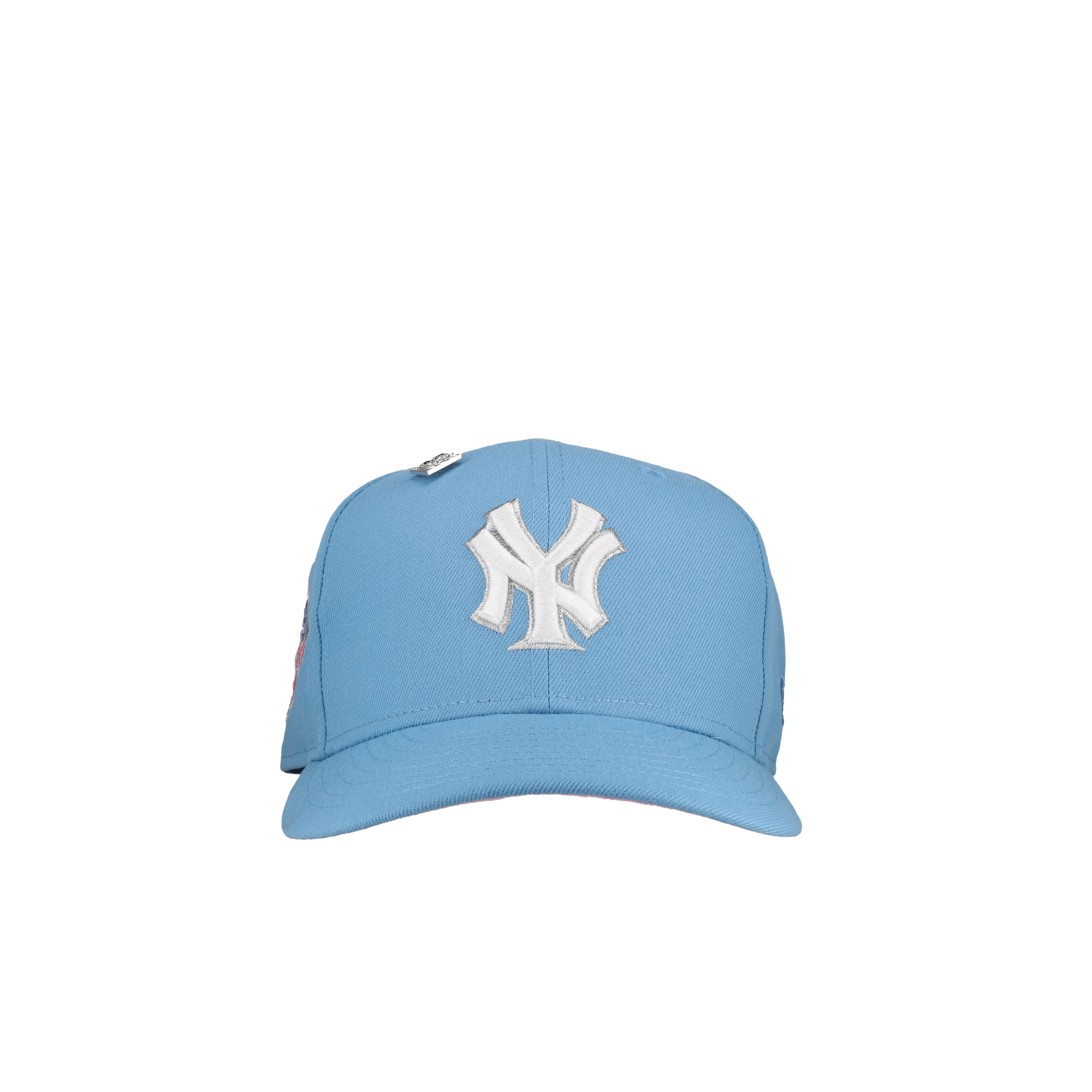 New York Yankees 1999 WS Sky Blue/Pink Metallic 59Fifty Fitted Hat
