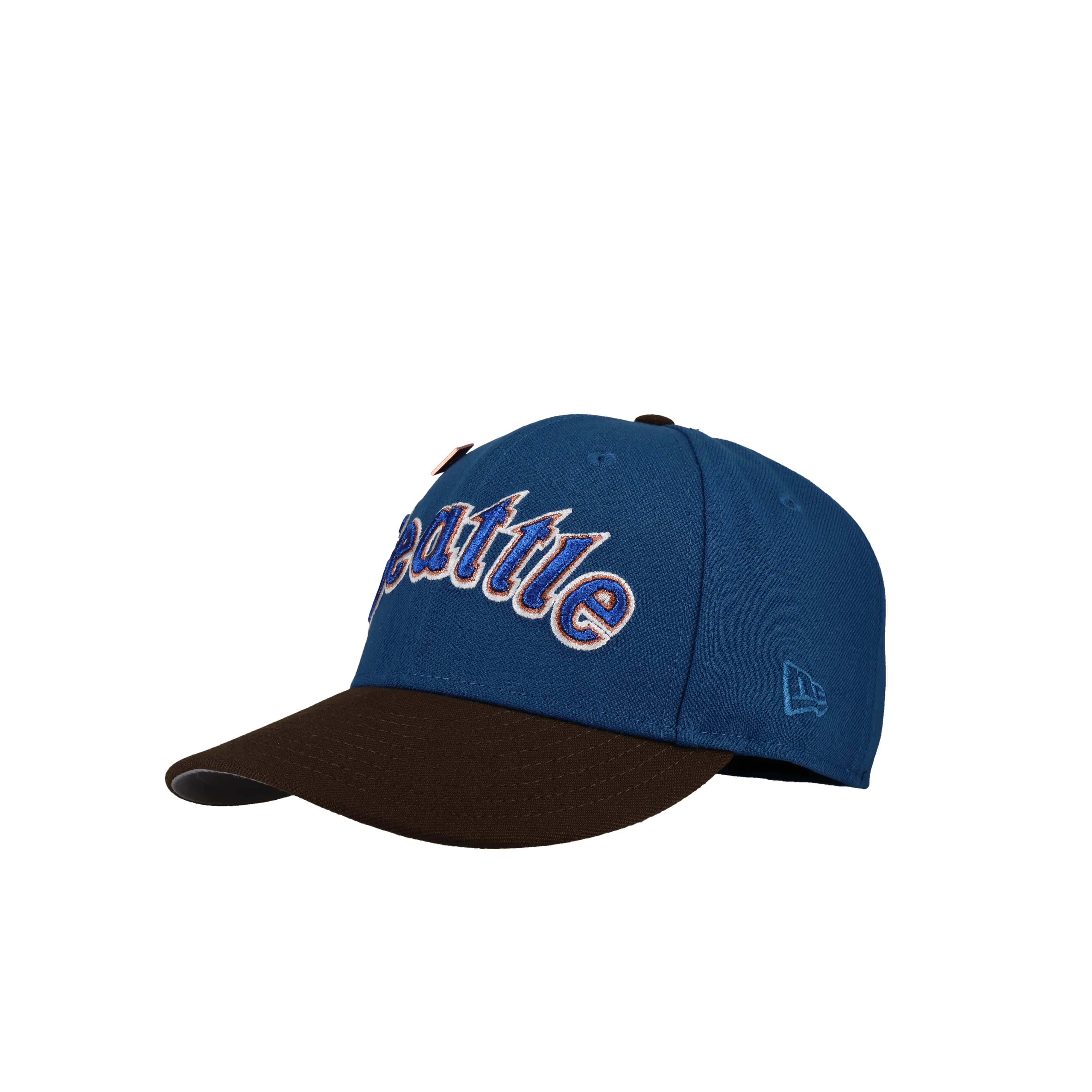 Seattle Mariners 25th Anniversary Blue/Walnut Metallic 59Fifty Fitted Hat