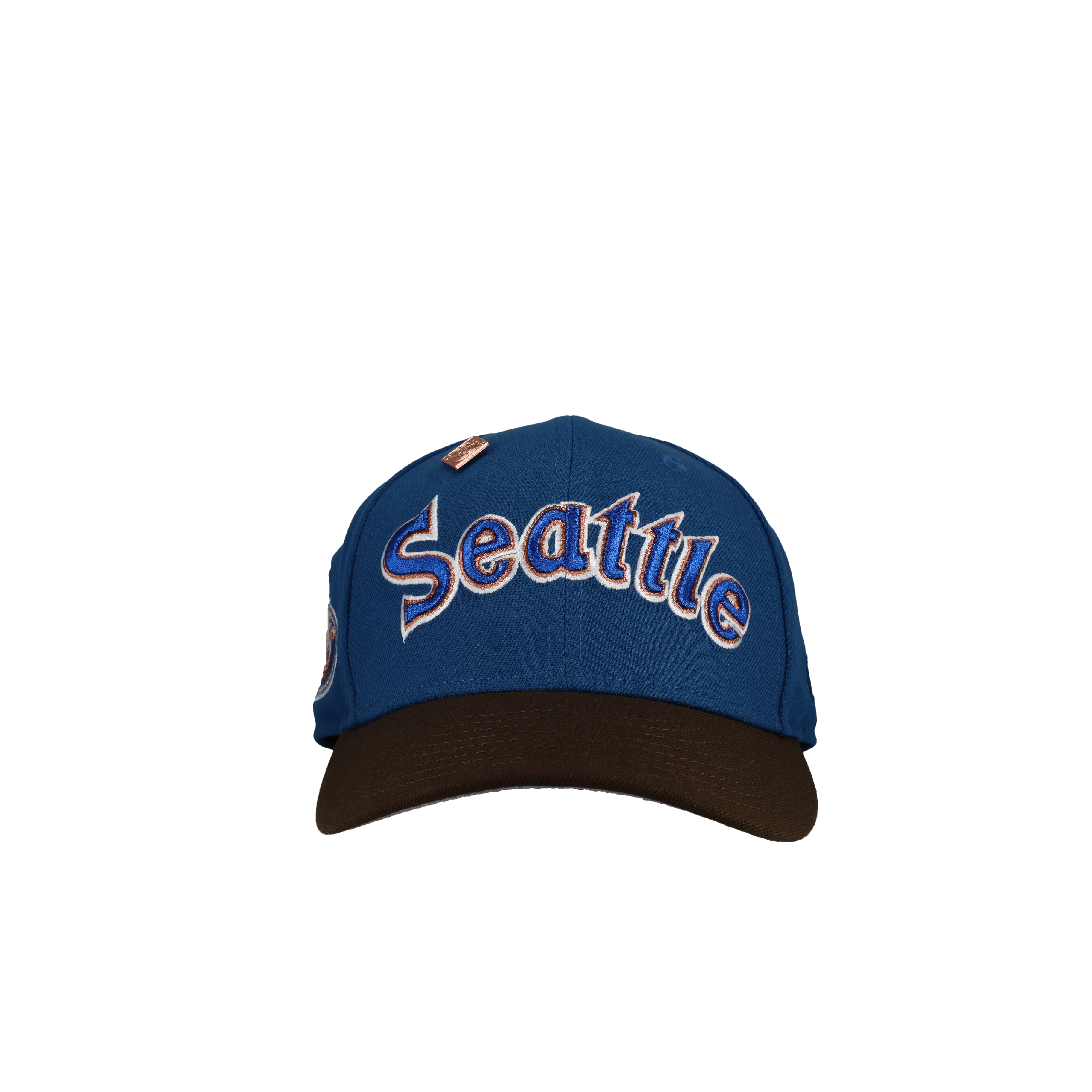 Seattle Mariners 25th Anniversary Blue/Walnut Metallic 59Fifty Fitted Hat