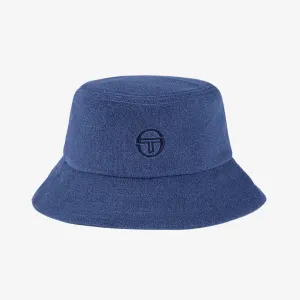 sergio tacchini vitus bucket hat (blue indigo)