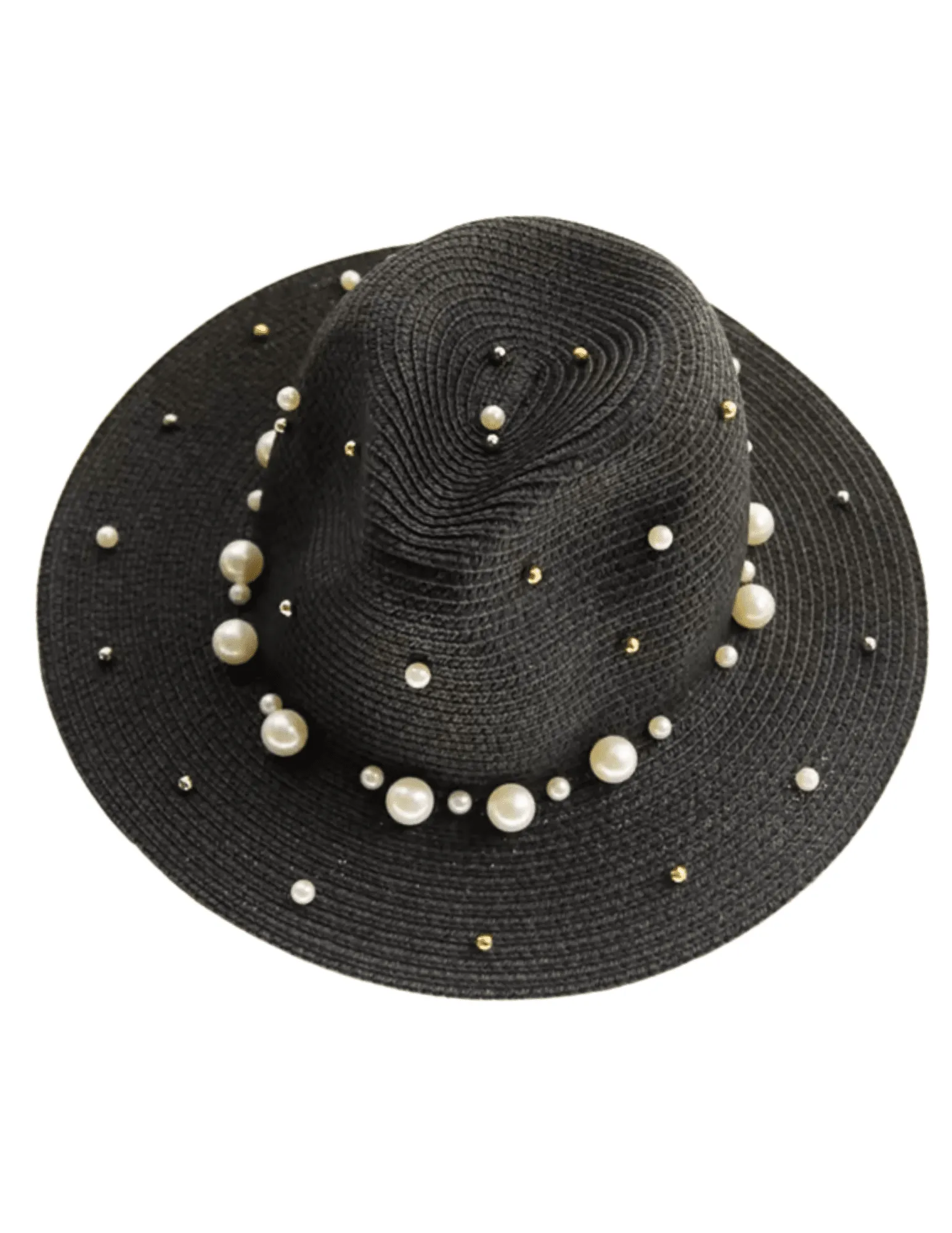 St. Barths La Robe Pearl Embellished Sun Hat