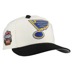 St Louis Blues Off White Winter Classic Metallic 59Fifty Fitted Hat
