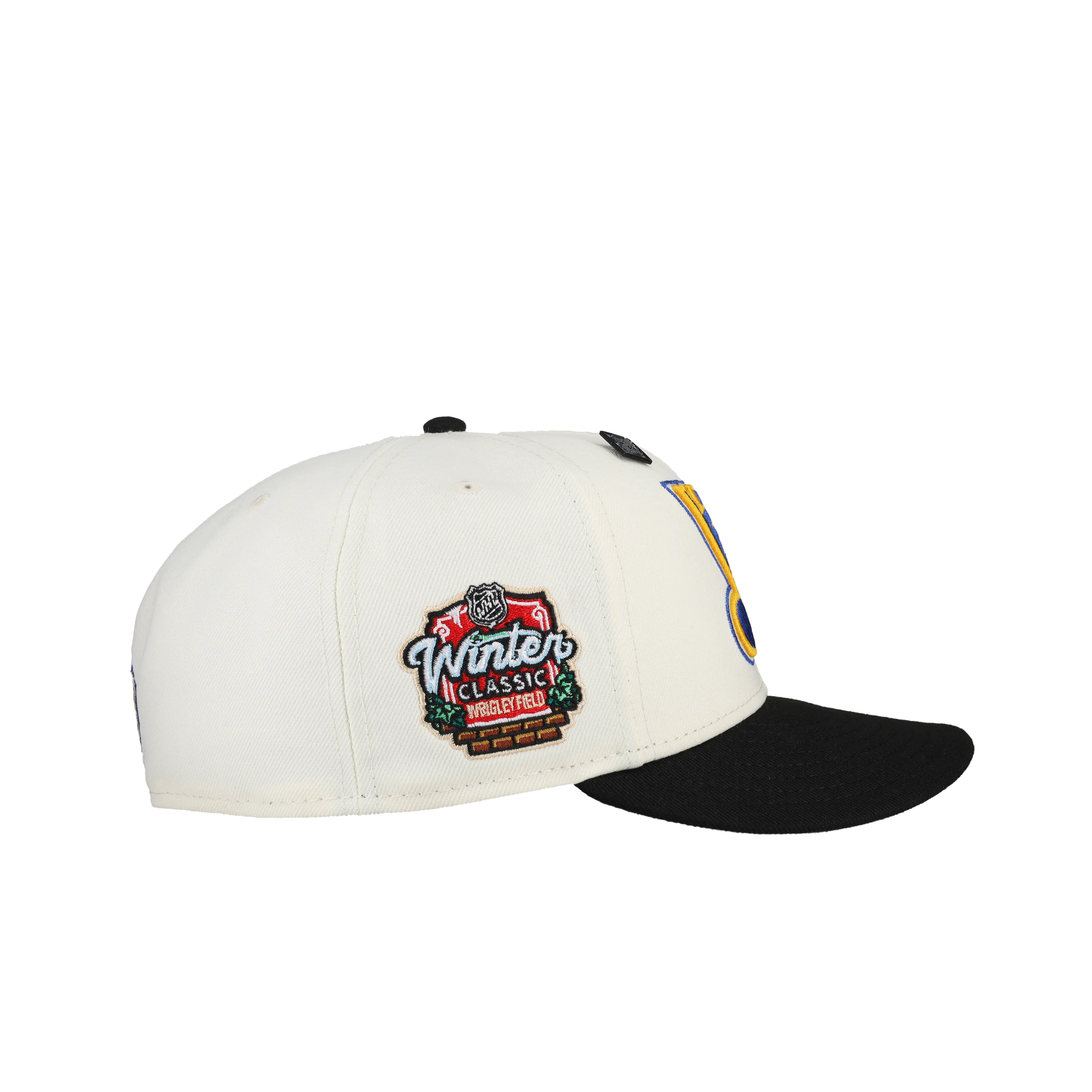 St Louis Blues Off White Winter Classic Metallic 59Fifty Fitted Hat