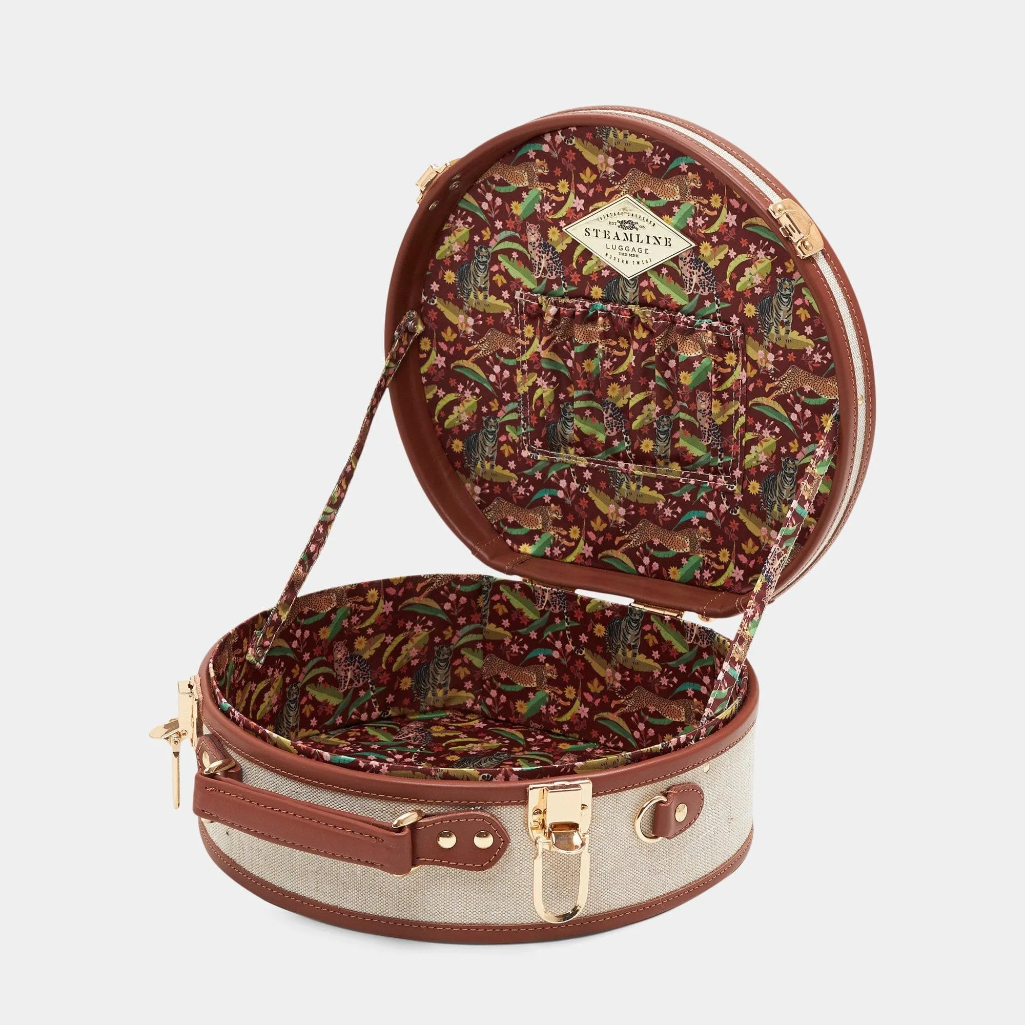 The Editor - Brown Hatbox Small