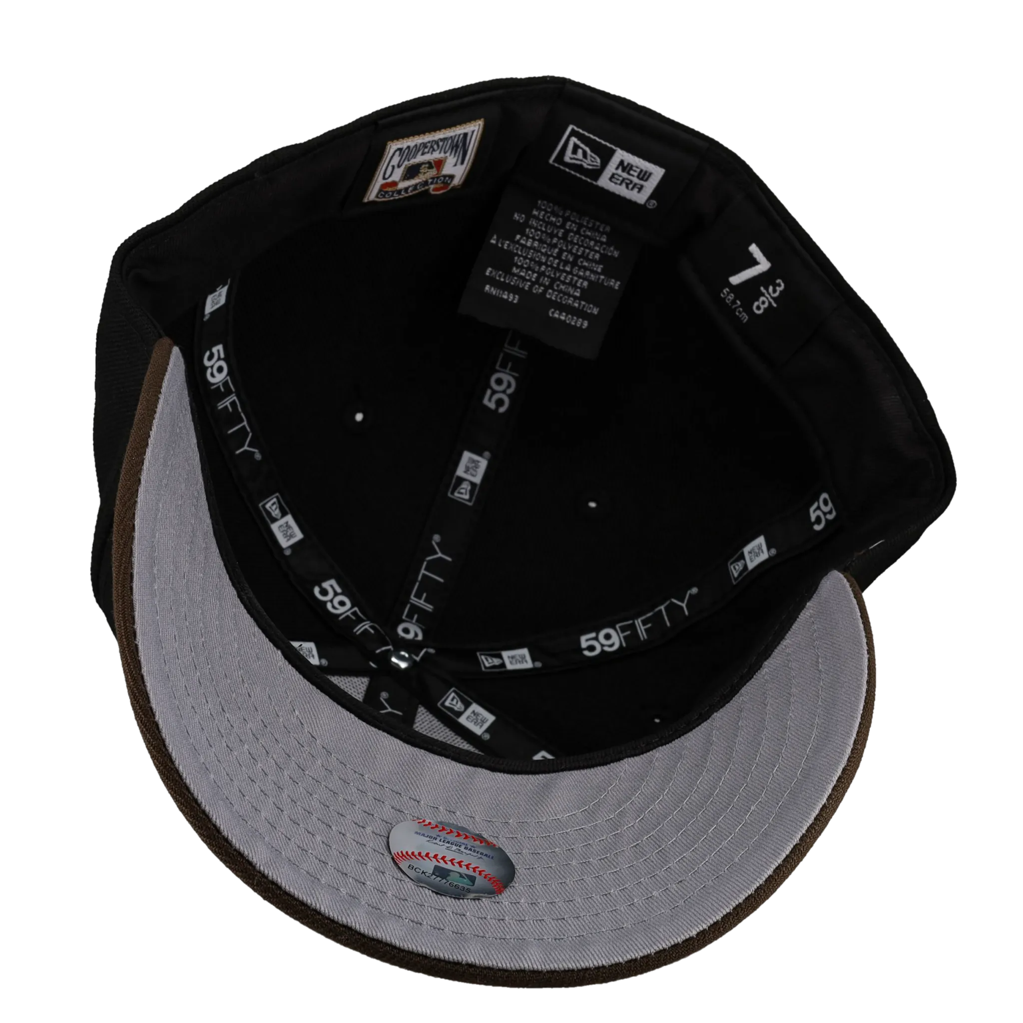 Toronto Blue Jays Walnut Blackout Collection 30th Season 59Fifty Fitted Hat (RESTOCK)