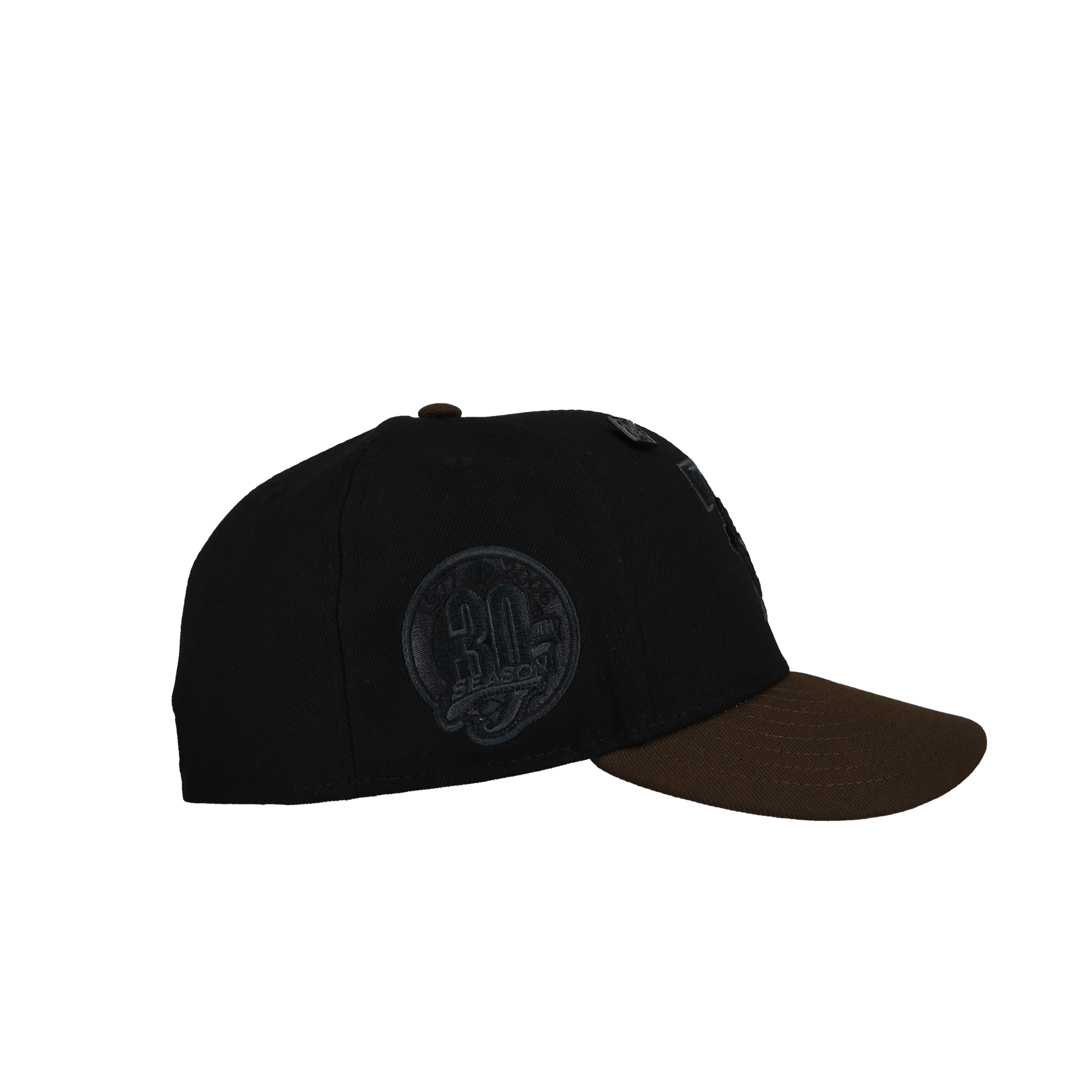 Toronto Blue Jays Walnut Blackout Collection 30th Season 59Fifty Fitted Hat (RESTOCK)