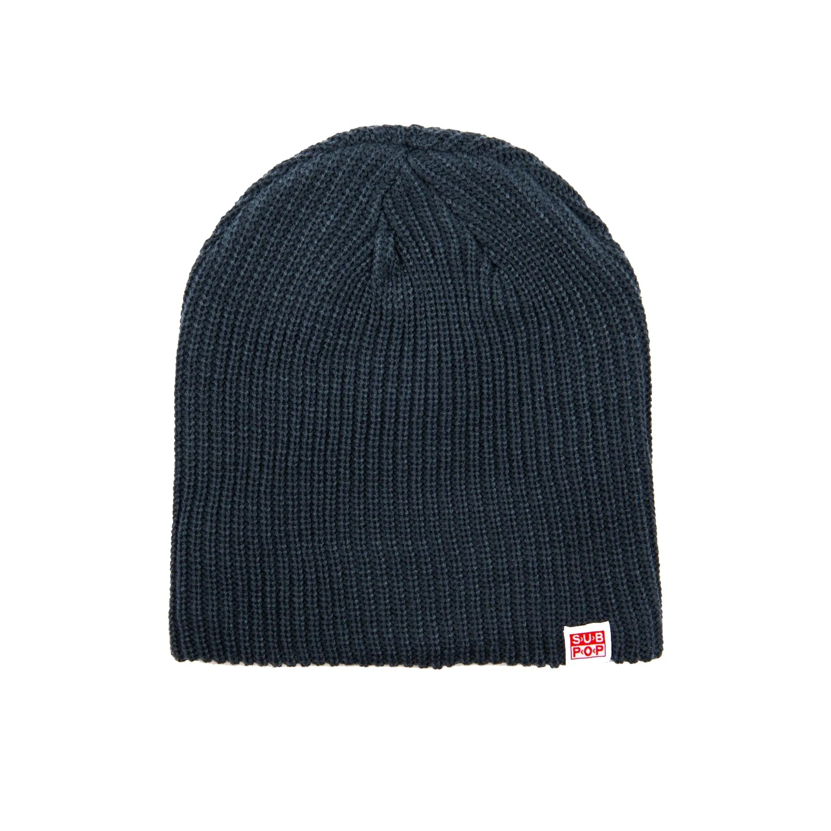 Wide Cable Knit Hat Blue